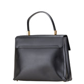 サルヴァトーレフェラガモ ガンチーニ ハンドバッグ ショルダーバッグ 2WAY AF-21 8657 ブラック レザー レディース Salvatore Ferragamo 【中古】